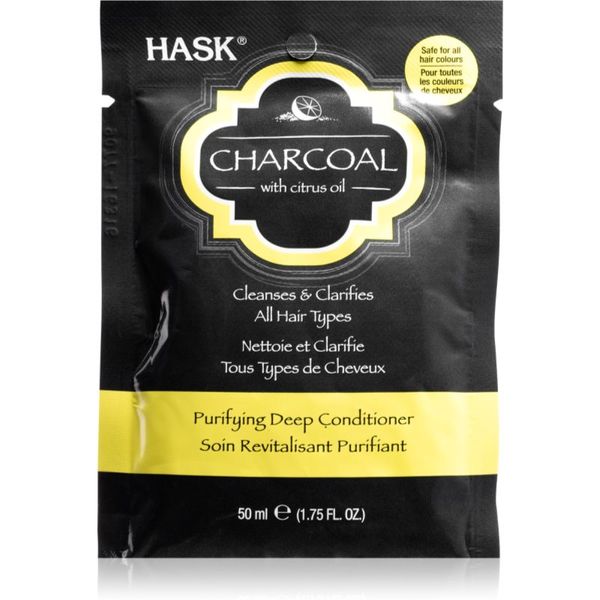 HASK HASK Charcoal with Citrus Oil дълбоко подхранващ балсам за възобновяване на скалпа 50 мл.