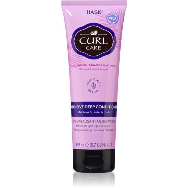 HASK HASK Curl Care интензивен възстановяващ балсам за чуплива и къдрава коса 198 мл.