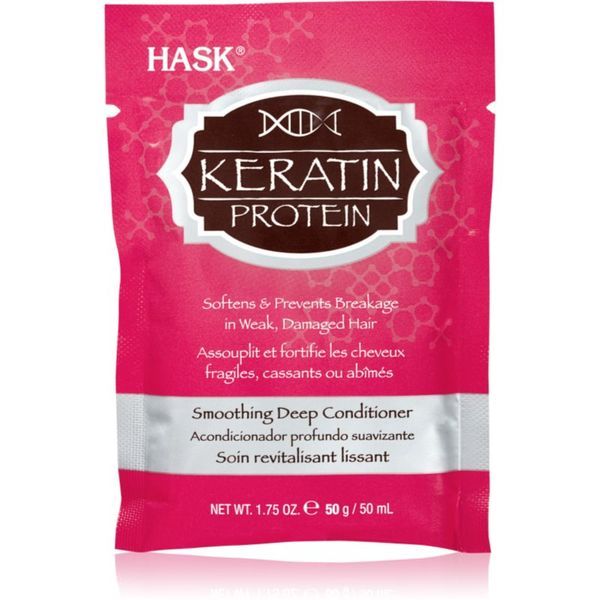 HASK HASK Keratin Protein дълбоко подхранващ балсам за увредена и химически третирана коса 50 мл.
