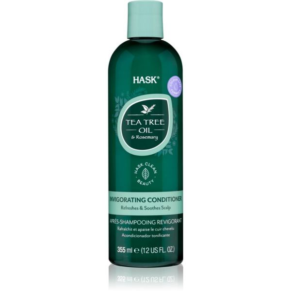 HASK HASK Tea Tree Oil & Rosemary освежаващ балсам за суха и сърбяща кожа на главата 355 мл.