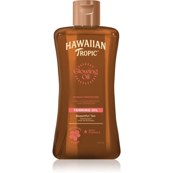 Hawaiian Tropic Hawaiian Tropic Glowing Oil Tanning олио за тяло за удължаване на загара 200 мл.