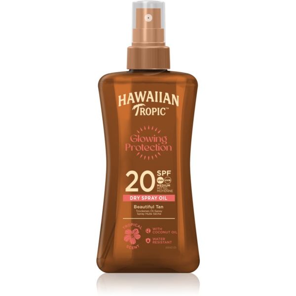 Hawaiian Tropic Hawaiian Tropic Glowing Protection Dry Oil Spray слънцезащитен хидратиращ гел SPF 20 200 мл.