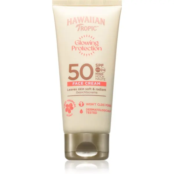 Hawaiian Tropic Hawaiian Tropic Glowing Protection Face Cream слънцезащитен крем за лице SPF 50 50 мл.