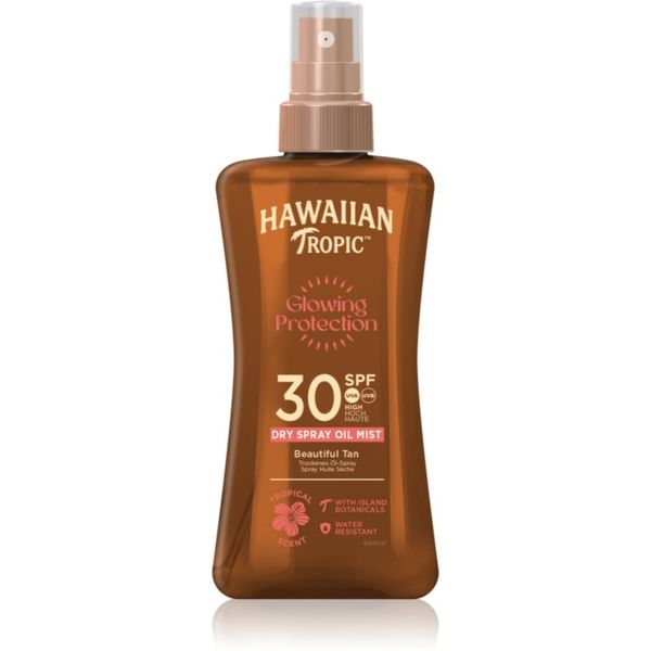 Hawaiian Tropic Hawaiian Tropic Glowing Protection прозрачна мъбла за слънчеви бани SPF 30 200 мл.