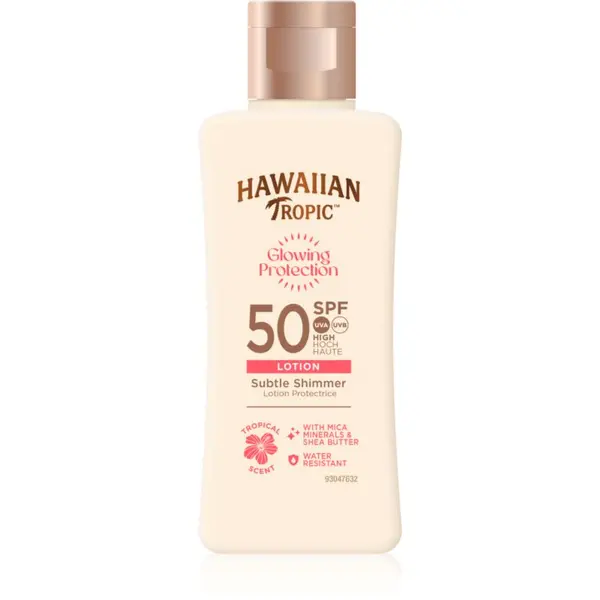 Hawaiian Tropic Hawaiian Tropic Glowing Protection Sunscreen Lotion мляко за загар SPF 50 75 мл.
