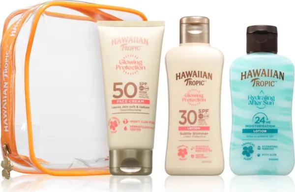 Hawaiian Tropic Hawaiian Tropic Glowing Protection Trio комплект за пътуване за тен