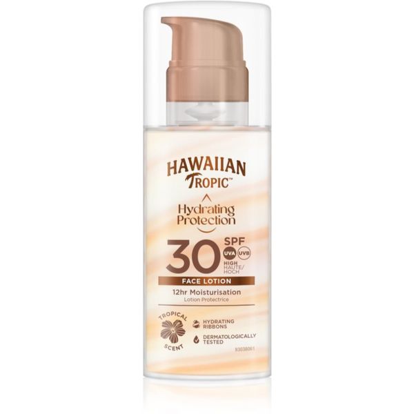 Hawaiian Tropic Hawaiian Tropic Hydrating Protection Face Lotion слънцезащитен крем за лице SPF 30 50 мл.