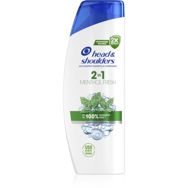 Head & Shoulders Head & Shoulders Menthol Fresh 2in1 шампоан и балсам 2 в1 против пърхот 400 мл.