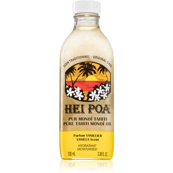 Hei Poa Hei Poa Pure Tahiti Monoï Oil Vanilla мултифункционално масло за тяло и коса 100 мл.
