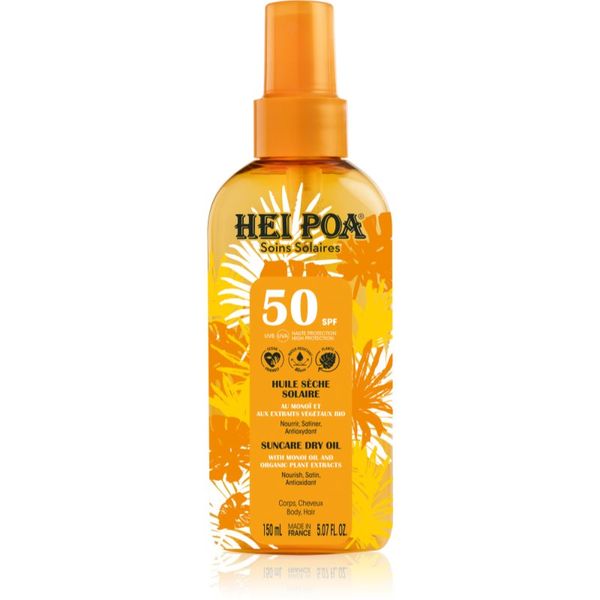 Hei Poa Hei Poa Tahiti Monoi Oil Tahiti Monoi Oil олио за слънце SPF 50 150 мл.