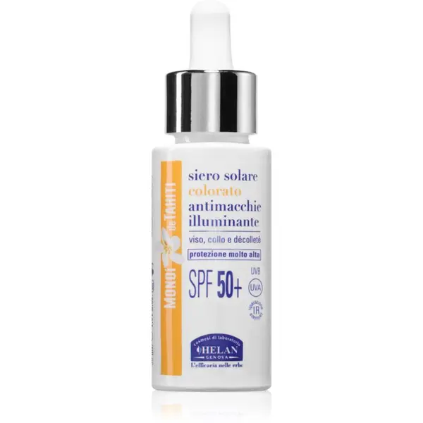 Helan Helan MONOÏ de TAHITI Tinted Sun Serum озаряващ тониращ флуид SPF 50+ 30 мл.