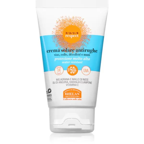 Helan Helan VOGLIA DI SOLE FOUR RESPECT Sun Cream SPF50+ крем против бръчки за тен SPF 50+ 50 мл.