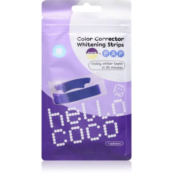 Hello Coco hello coco Color Corrector Whitening Strips избелващи ленти 7 бр.