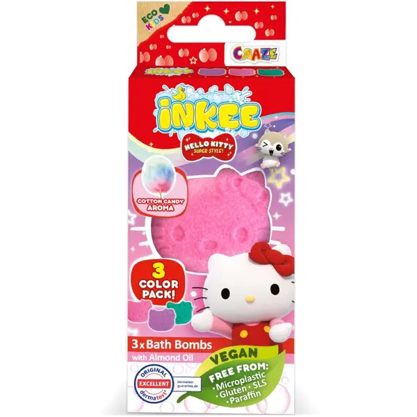 Hello Kitty Hello Kitty Bath бомбичка за вана за деца 3x15 гр.