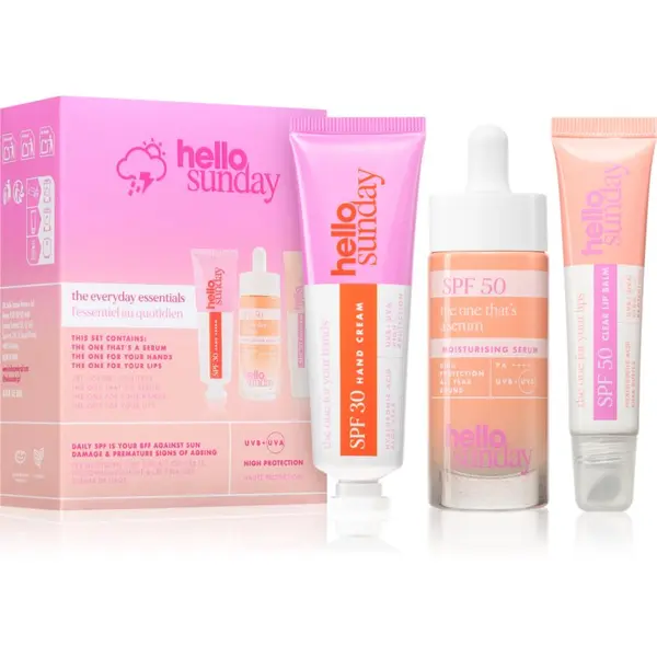 hello sunday hello sunday the everyday essentials комплект за озарена кожа
