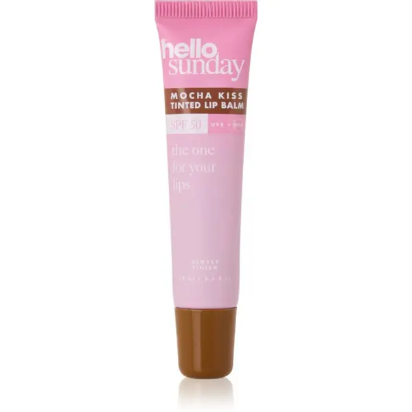 hello sunday hello sunday the one for your lips tinted lip balm тониращ балсам за устни SPF 50 цвят Mocha Kiss 15 мл.