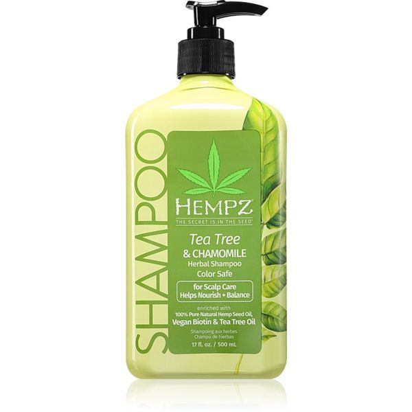 HEMPZ HEMPZ Tea Tree & Chamomile лек хидратиращ шампоан За коса 500 мл.