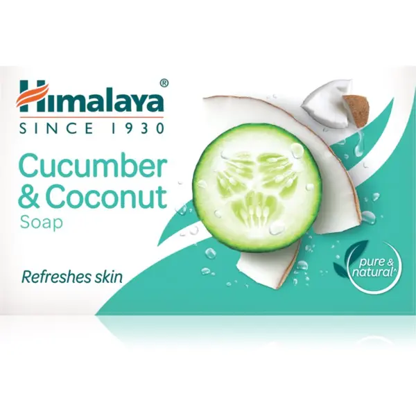 Himalaya Herbals Himalaya Herbals Cucumber & Coconut твърд сапун с освежаващ ефект 75 гр.
