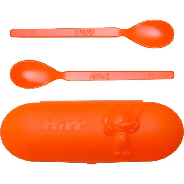 Hipp Hipp Spoons Set сет за хранене на път Orange
