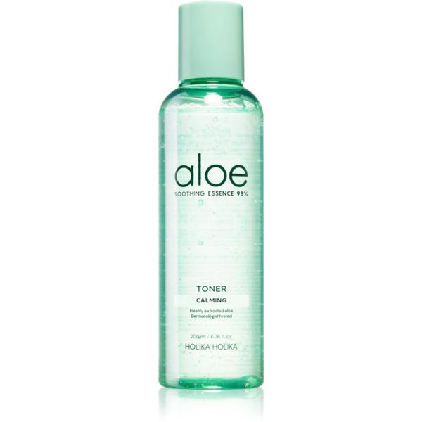 Holika Holika Holika Holika Aloe Soothing Essence хидратиращ и подхранващ тоник с охлаждащ ефект 200 мл.