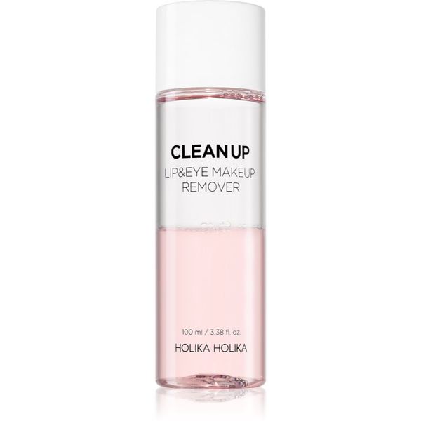 Holika Holika Holika Holika Clean Up лосион за почистване на грим с две съставки за чувствителна кожа на лицето и околоочен контур 100 мл.