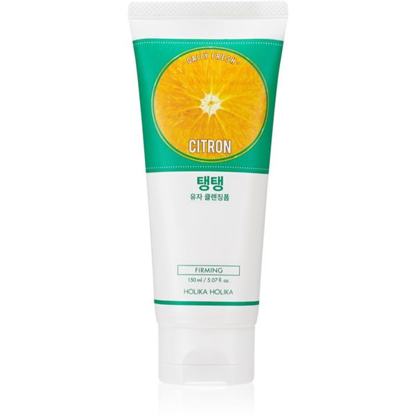 Holika Holika Holika Holika Daily Fresh Citron ексфолираща почистваща пяна за смесена и мазна кожа 150 мл.