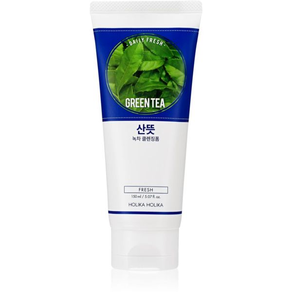 Holika Holika Holika Holika Daily Fresh Green Tea почистваща пяна, изравняваща образуването на себум със зелен чай 150 мл.