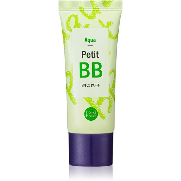 Holika Holika Holika Holika Petit BB Aqua тониращ ВВ крем за чувствителна и нетолерантна кожа по лицето SPF 25 30 мл.