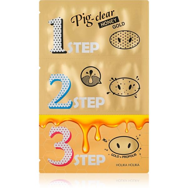 Holika Holika Holika Holika Pig Nose Honey Gold почистваща лепенка за запушени пори по носа
