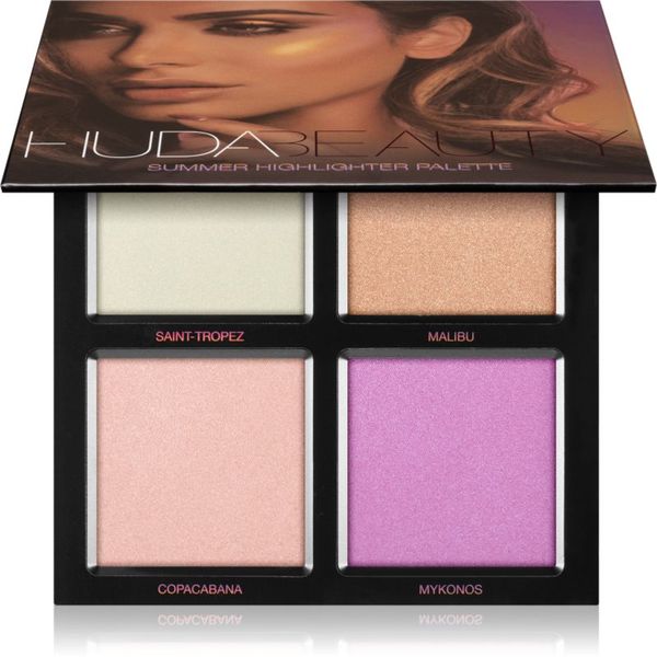 Huda Beauty Huda Beauty 3D Summer Highlighter палитра хайлайтъри 30 гр.