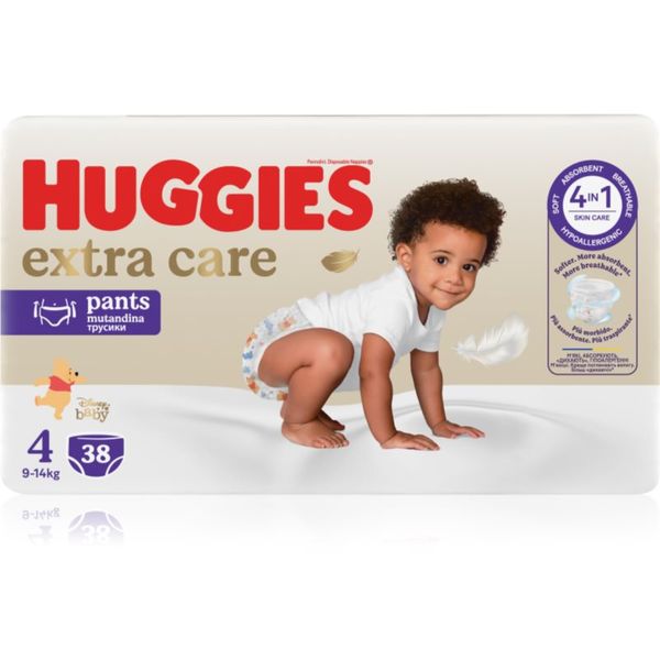 Huggies Huggies Extra Care Pants Size 4 еднократни пелени гащички 9 - 14 kg 38 бр.
