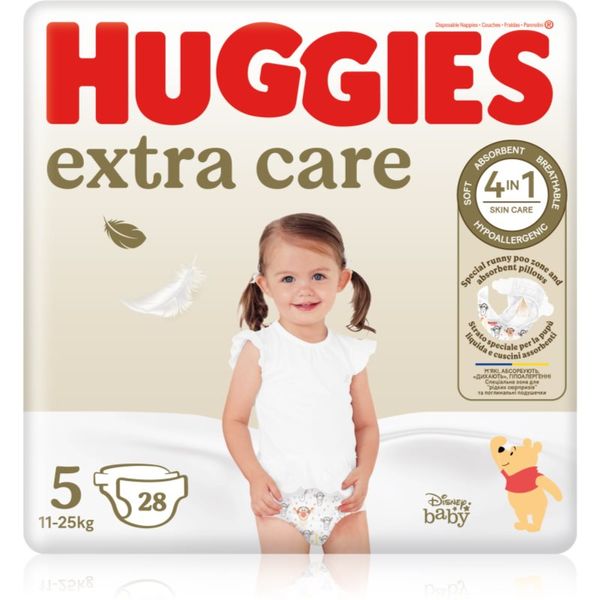 Huggies Huggies Extra Care Size 5 еднократни пелени 11-25 kg 28 бр.