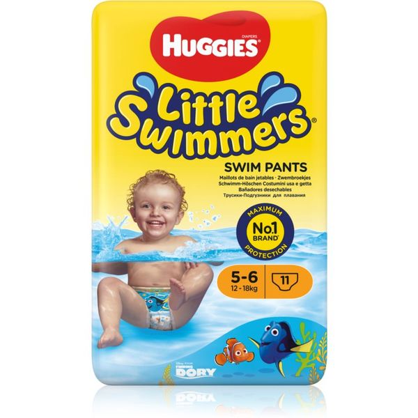 Huggies Huggies Little Swimmers 5-6 еднократни пелени за плуване 12–18 kg 11 бр.
