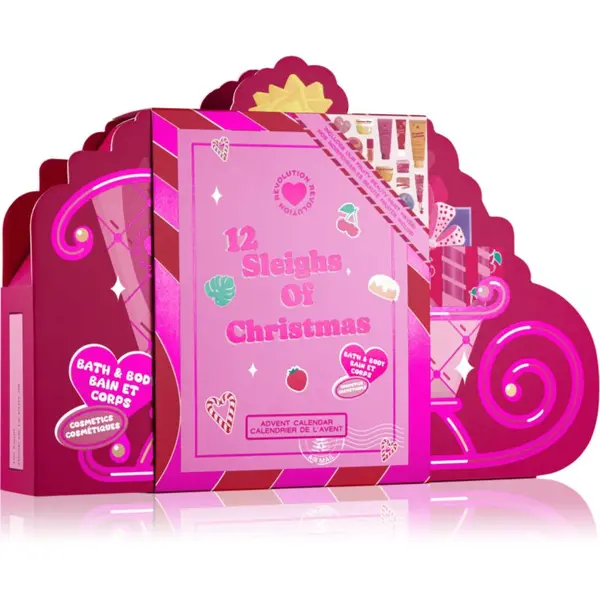 I Heart Revolution I Heart Revolution Advent Calendar 12 Sleighs of Christmas коледен календар за тяло и лице