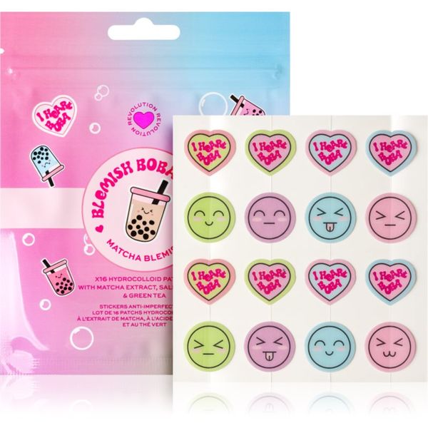 I Heart Revolution I Heart Revolution Bubble Tea Blemish Boba лепенки за проблемна кожа против акне 16 бр.