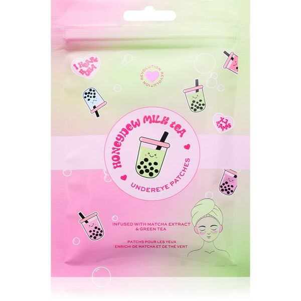 I Heart Revolution I Heart Revolution Bubble Tea Honeydew Milk Tea Детоксикираща и хидратираща маска за лице 2 бр.