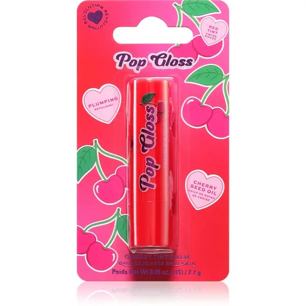 I Heart Revolution I Heart Revolution Pop Gloss тониращ балсам за устни цвят Cherry Red 2.7 гр.
