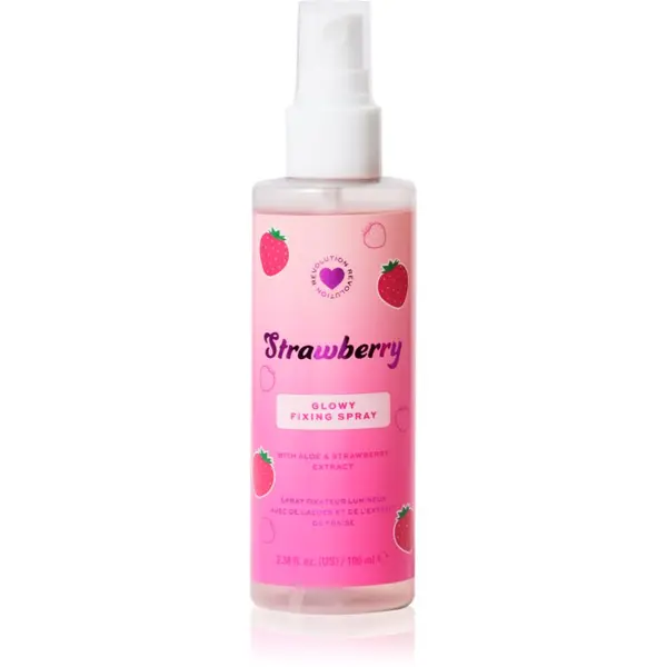 I Heart Revolution I Heart Revolution Strawberry Glow Fixing Spray озаряващ фиксиращ спрей цвят Strawberry 100 мл.