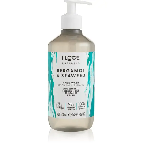 I Love I Love Naturals Bergamot & Seaweed течен сапун за ръце 500 мл.