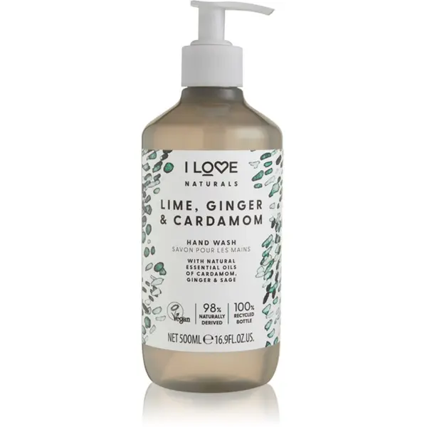 I Love I Love Naturals Lime, Ginger & Cardamom течен сапун за ръце 500 мл.