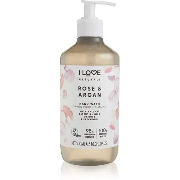 I Love I Love Naturals Rose & Argan течен сапун за ръце 500 мл.