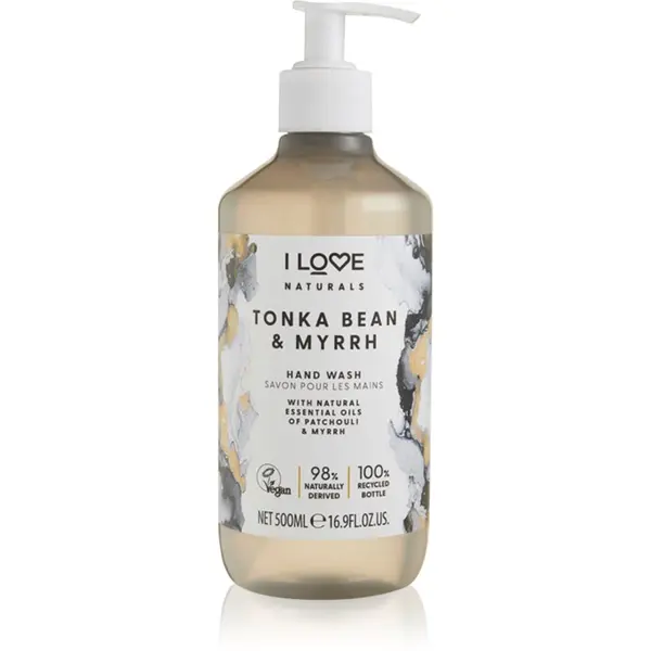 I Love I Love Naturals Tonka Bean & Myrrh течен сапун за ръце 500 мл.