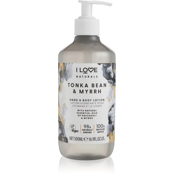 I Love I Love Naturals Tonka Bean & Myrrh тоалетно мляко за тяло 500 мл.