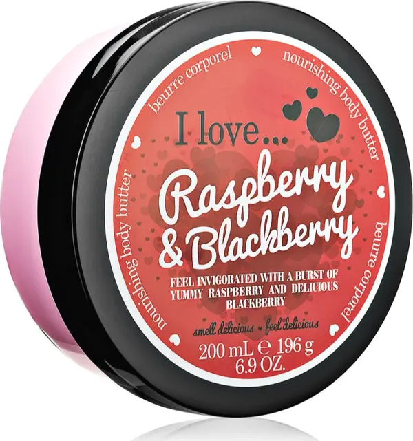 I Love I Love Strawberries & Cream масло за тяло Raspberry & Blackberry 200 мл.