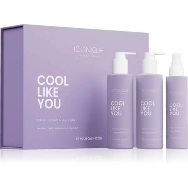 ICONIQUE Professional ICONIQUE Professional COOL LIKE YOU Perfect Blonde & Silver Violet Set комплект неутрализиращ жълтеникавите оттенъци