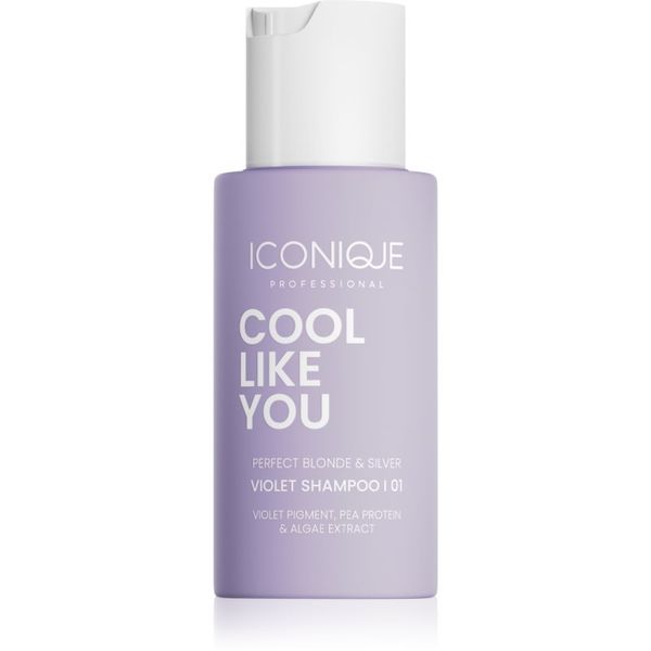 ICONIQUE Professional ICONIQUE Professional COOL LIKE YOU Perfect Blonde & Silver Violet шампоан, неутрализиращ жълтите нюанси 70 мл.