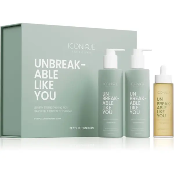 ICONIQUE Professional ICONIQUE Professional UNBREAKABLE LIKE YOU Length Strengthening Set комплект за укрепване на косата