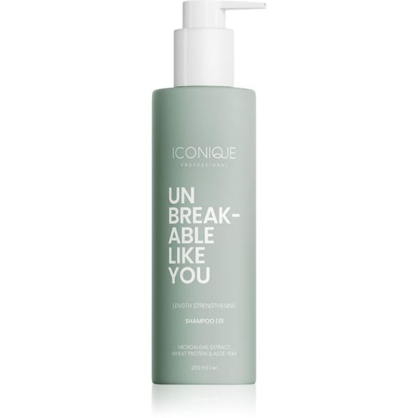ICONIQUE Professional ICONIQUE Professional UNBREAKABLE LIKE YOU Length Strengthening шампоан за укрепване на дължината на косата 250 мл.