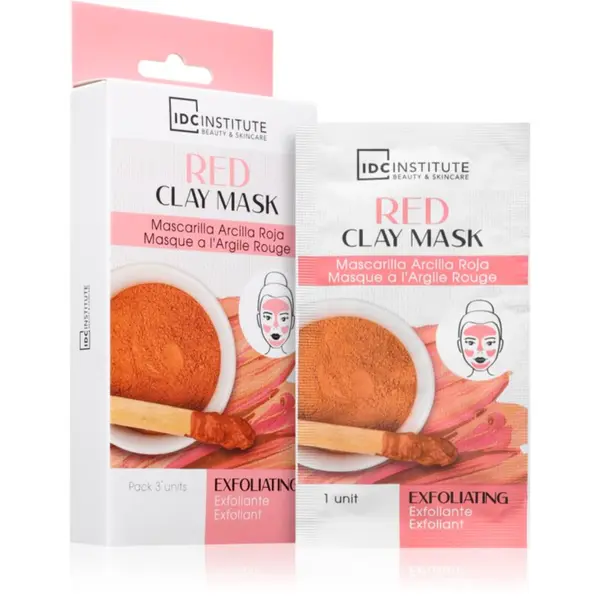 IDC INSTITUTE IDC Institute Red Clay Mask ексфолираща маска 3x8 гр.