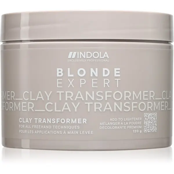 Indola Indola Blond Expert Clay Transformer изсветляваща пудра за руса коса 120 гр.